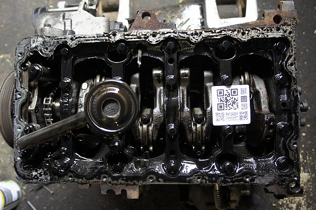 Фотография блока двигателя без поддона (коленвала) KIA D4FA