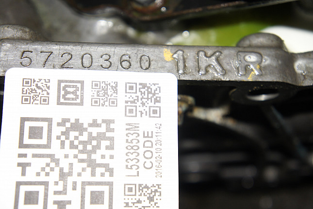 Номер двигателя и фотография площадки Peugeot 1KR (384 F)