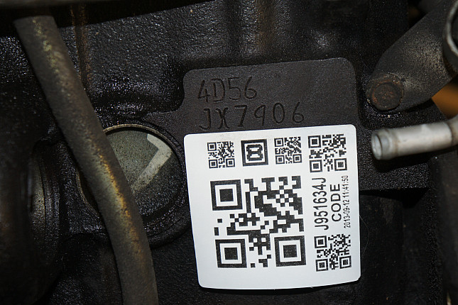 Номер двигателя и фотография площадки MITSUBISHI 4 D 56 