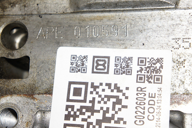Номер двигателя и фотография площадки VW APE