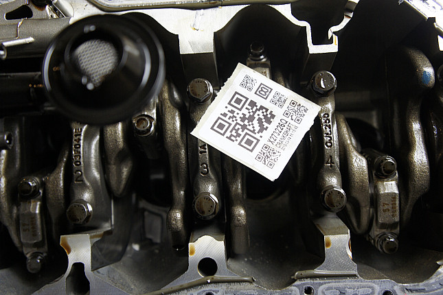 Фотография блока двигателя без поддона (коленвала) VW CBZB