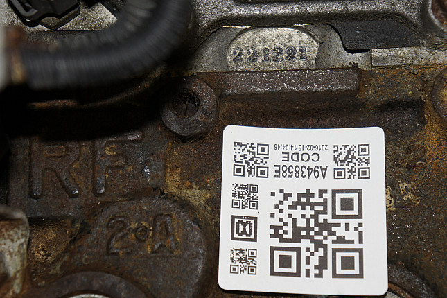 Номер двигателя и фотография площадки Mazda RF2A