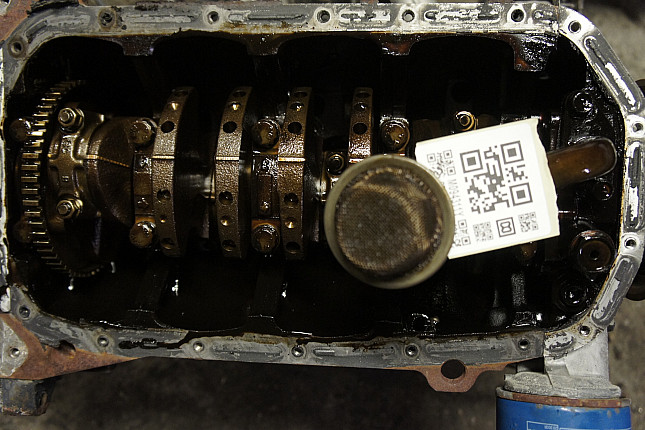 Фотография блока двигателя без поддона (коленвала) Hyundai G4EA