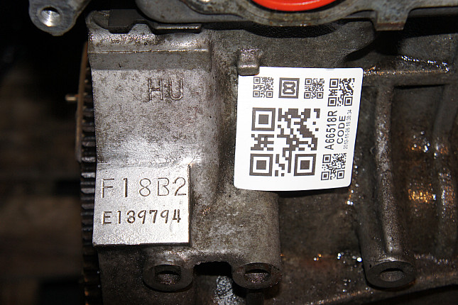 Номер двигателя и фотография площадки HONDA F18B2