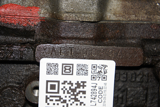 Номер двигателя и фотография площадки VW AET