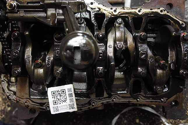 Фотография блока двигателя без поддона (коленвала) RENAULT K9K 722