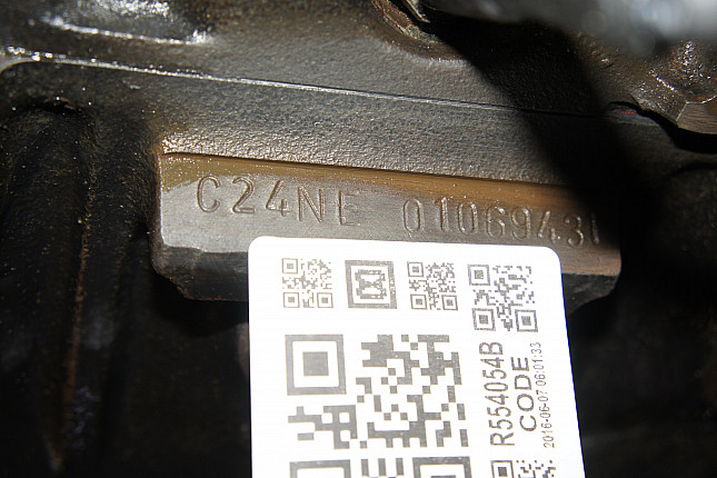 Номер двигателя и фотография площадки Opel C 24 NE
