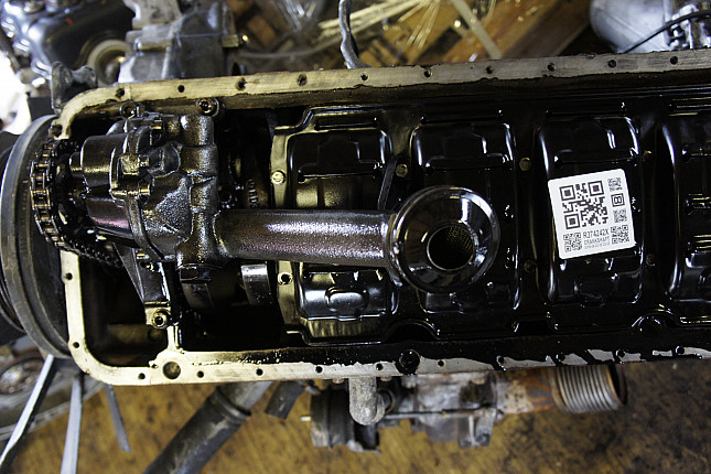 Фотография блока двигателя без поддона (коленвала) Mercedes OM 603.972