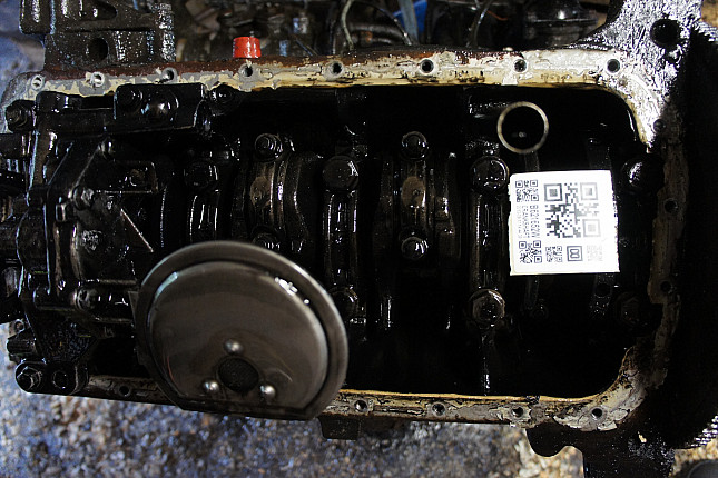 Фотография блока двигателя без поддона (коленвала) PEUGEOT 161A (XUD7)
