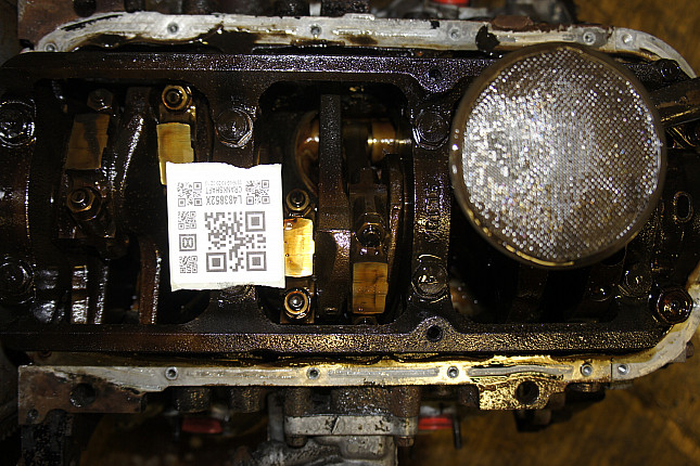 Фотография блока двигателя без поддона (коленвала) DODGE 6G72