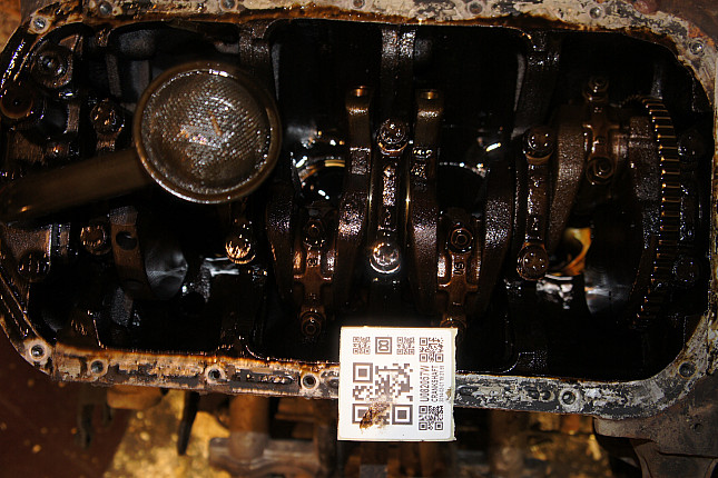 Фотография блока двигателя без поддона (коленвала) HYUNDAI G4EK