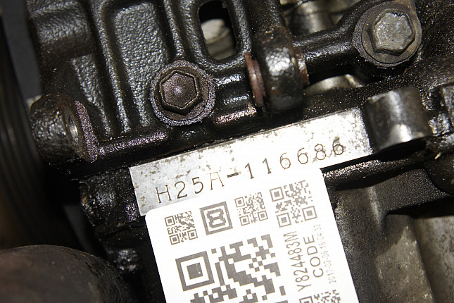 Номер двигателя и фотография площадки Suzuki H 25 A