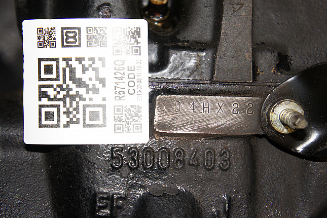 Номер двигателя и фотография площадки JEEP 308hx24rl118098