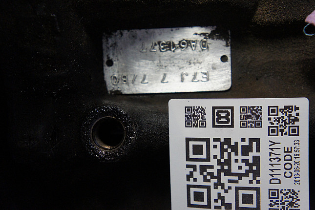 Номер двигателя и фотография площадки Renault E7J 780