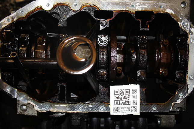 Фотография блока двигателя без поддона (коленвала) VW AUS