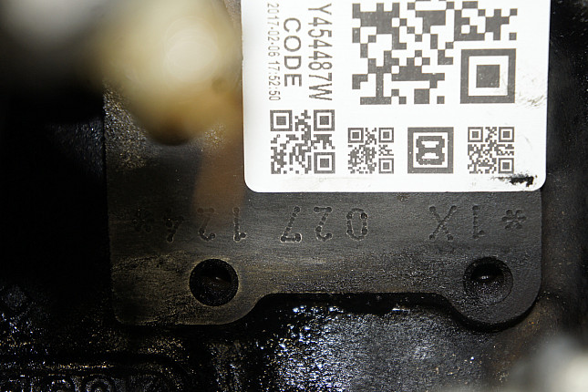 Номер двигателя и фотография площадки VW 1X