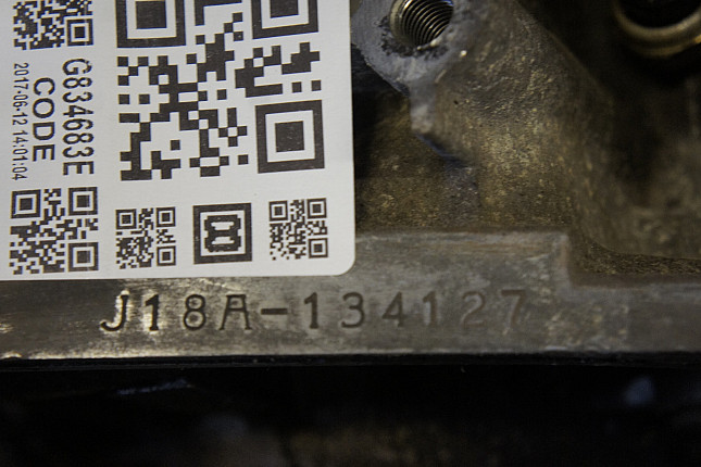 Номер двигателя и фотография площадки Suzuki J18A