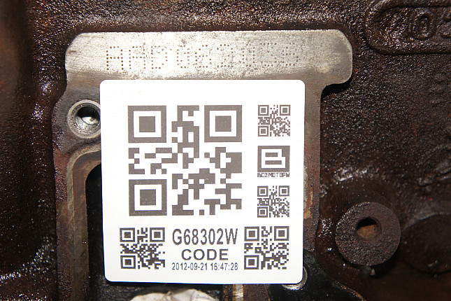 Номер двигателя и фотография площадки AUDI AAD