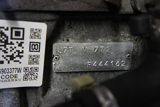 Номер двигателя и фотография площадки Renault J7T 772