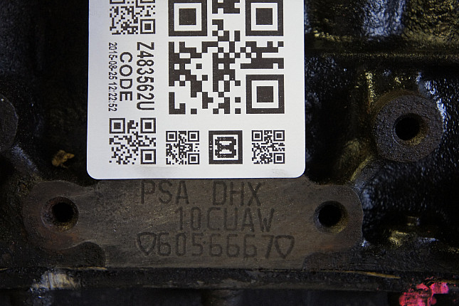 Номер двигателя и фотография площадки Peugeot DHX (XUD9TE)