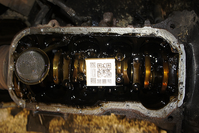 Фотография блока двигателя без поддона (коленвала) TOYOTA 4A-FE