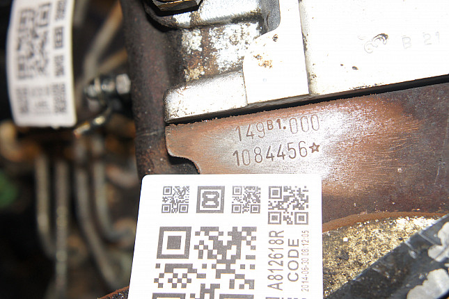 Номер двигателя и фотография площадки Fiat 149 B1.000