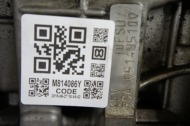 Номер двигателя и фотография площадки Peugeot KFV (TU3A)
