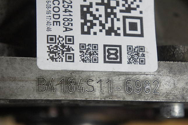 Номер двигателя и фотография площадки Volvo B 4184 S11