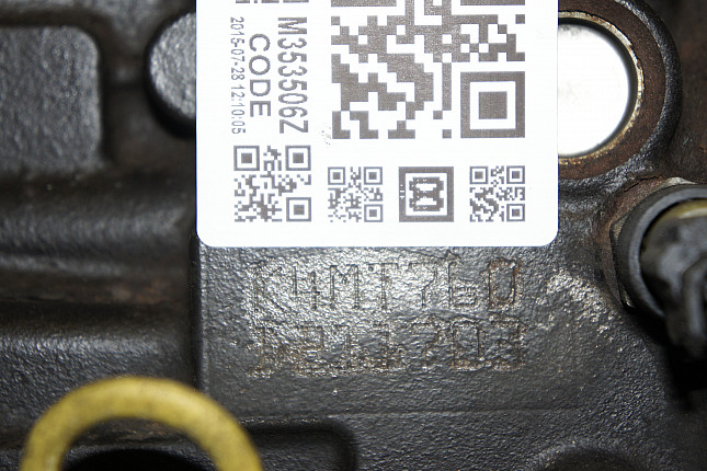Номер двигателя и фотография площадки Renault K4M 760