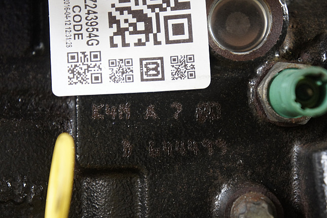 Номер двигателя и фотография площадки Renault K4M 700