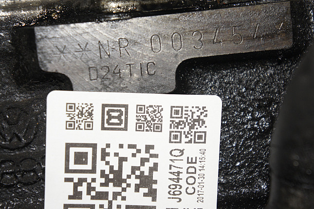 Номер двигателя и фотография площадки Volvo D 24 TIC