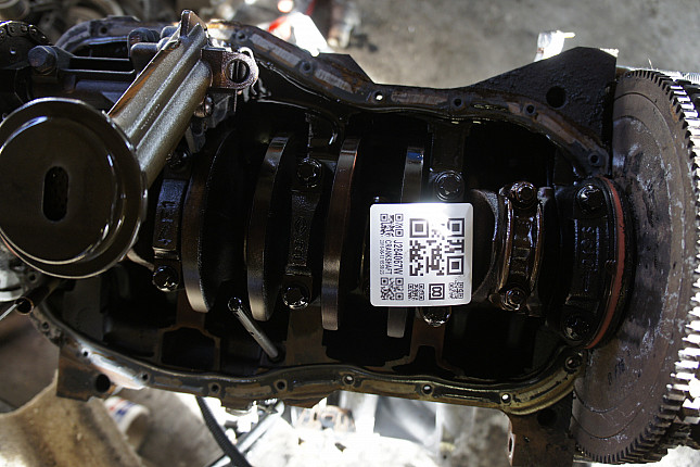 Фотография блока двигателя без поддона (коленвала) Renault K7M 702