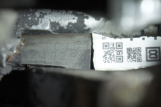 Номер двигателя и фотография площадки Hyundai G4DJ