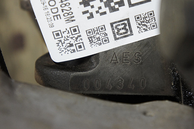Номер двигателя и фотография площадки VW AES
